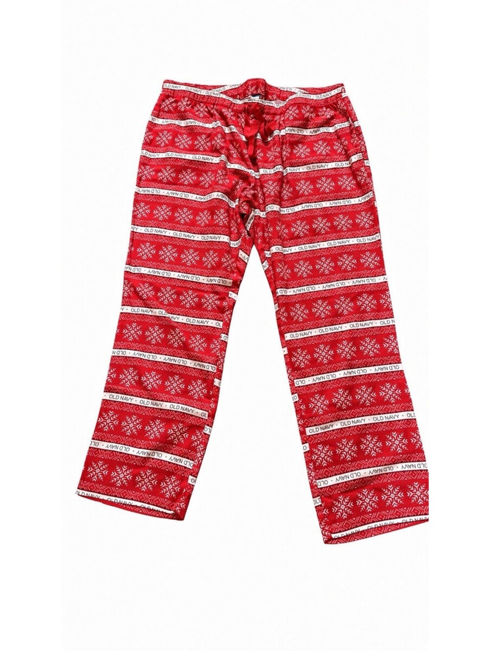 Old Navy Women’s XL Red Snowflake Fair Isle Christmas Pajama Pants Holiday NWT